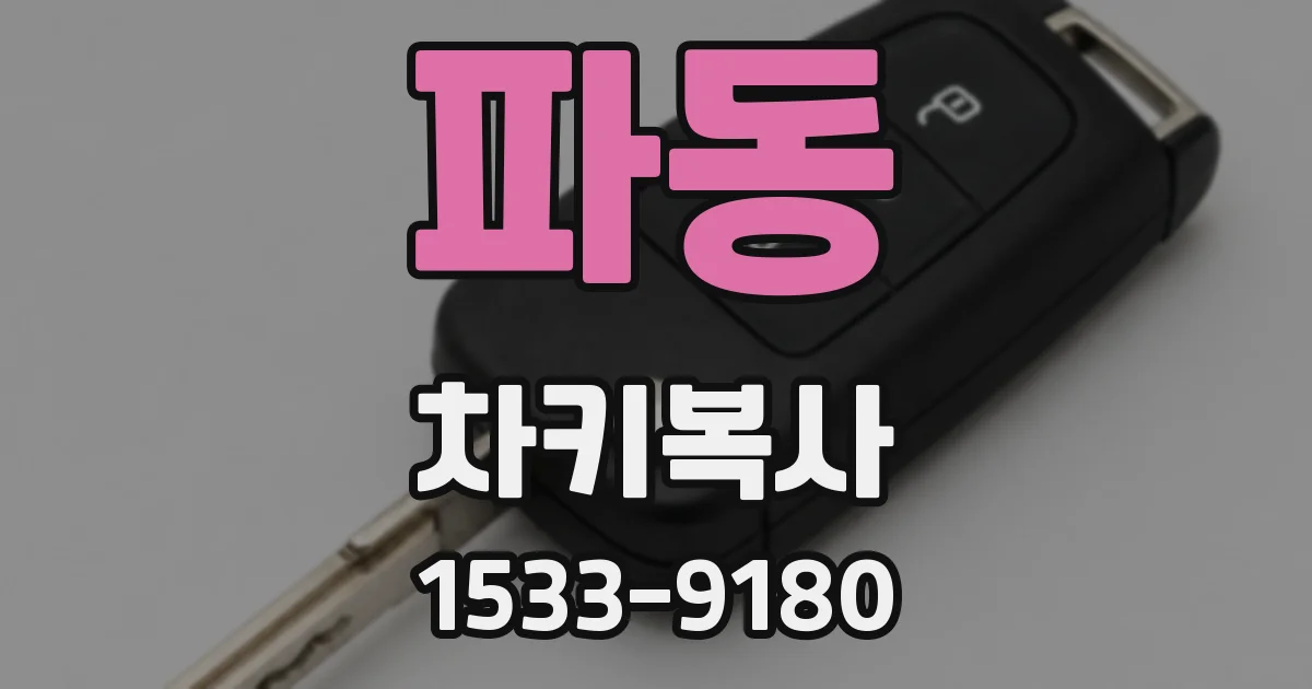 파동 차키복사