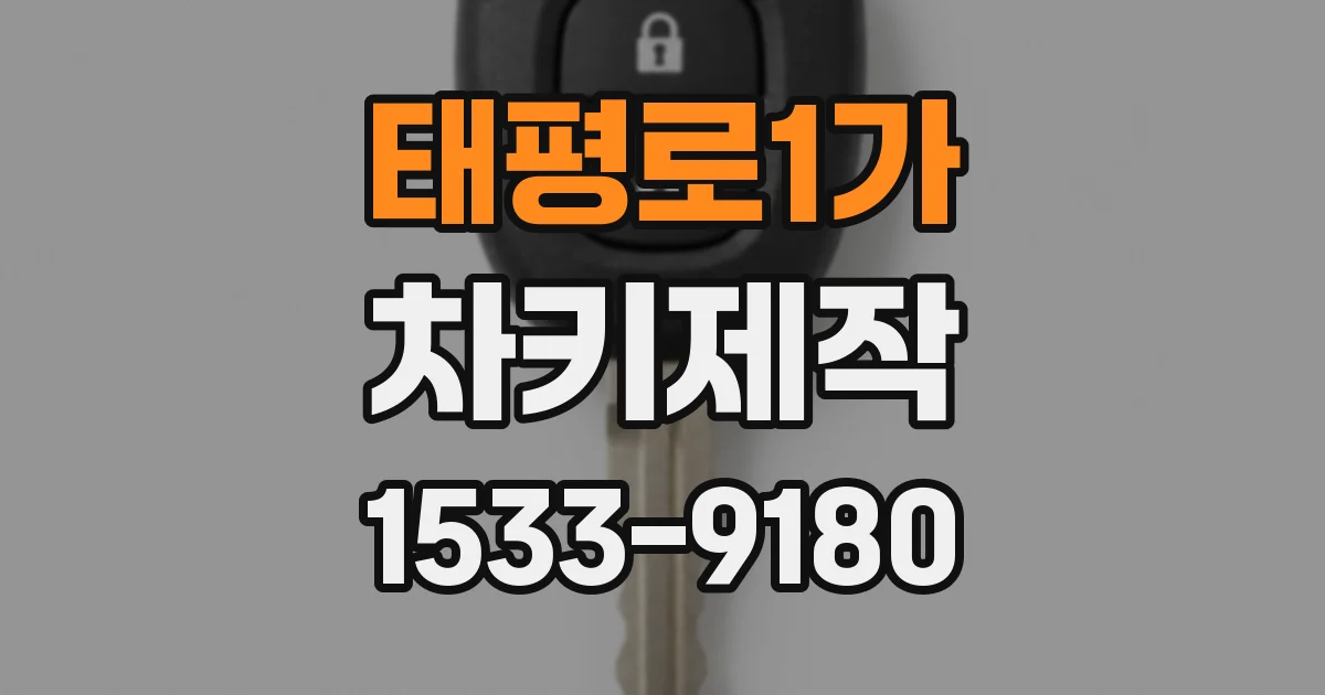 태평로1가 차키제작
