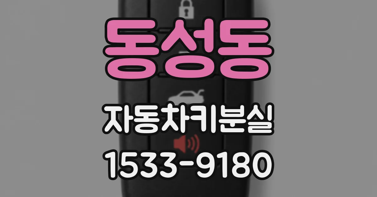 동성동 자동차키분실