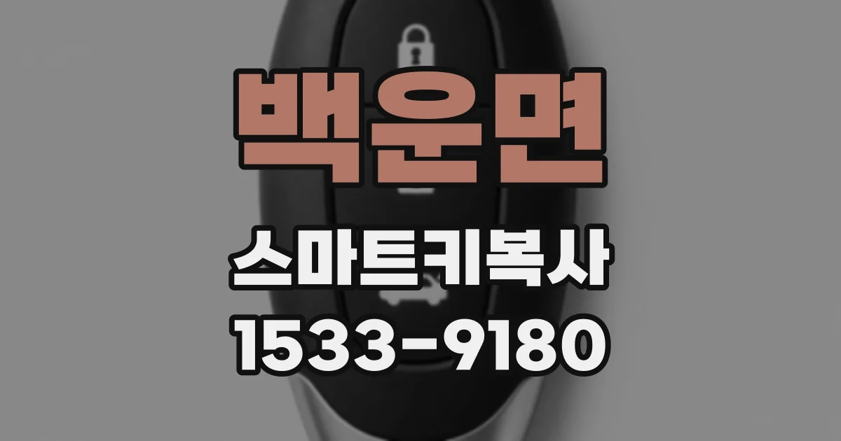 백운면 스마트키복사