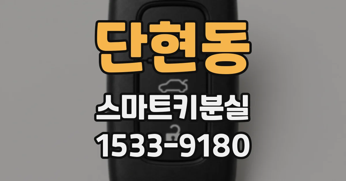 단현동 스마트키분실