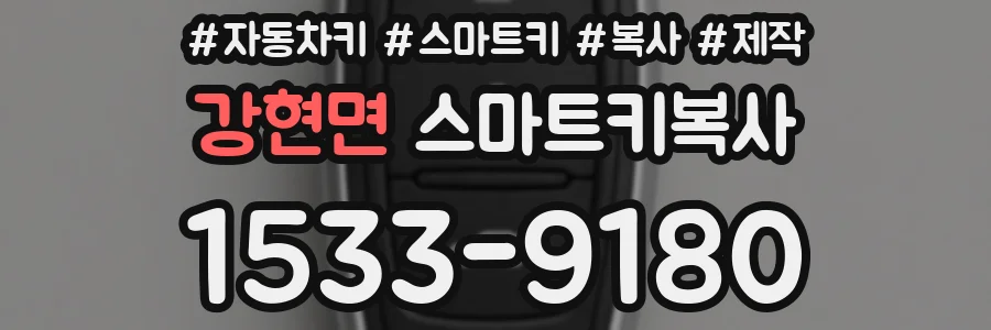 강현면 스마트키복사