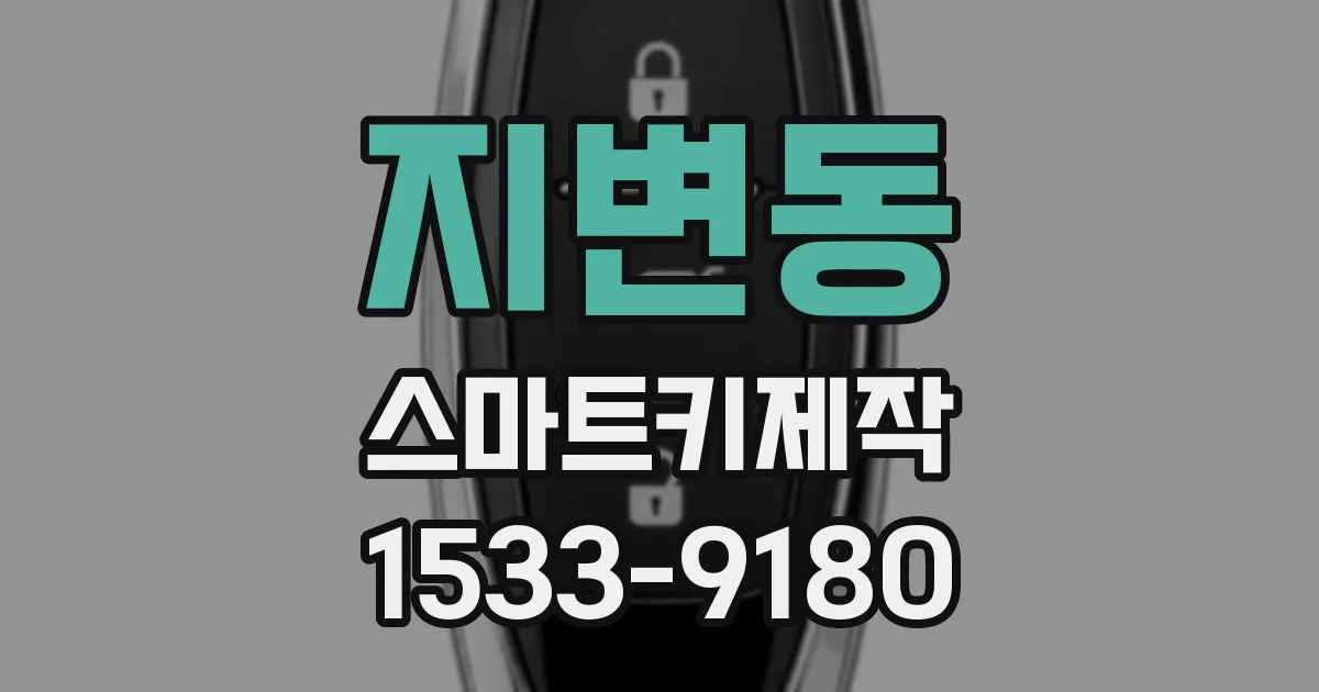 지변동 스마트키제작