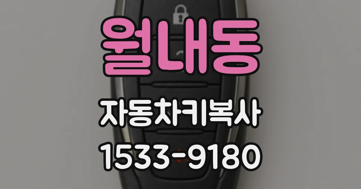 월내동 자동차키복사