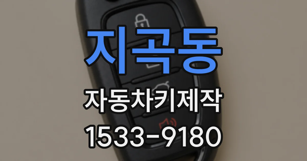 지곡동 자동차키제작