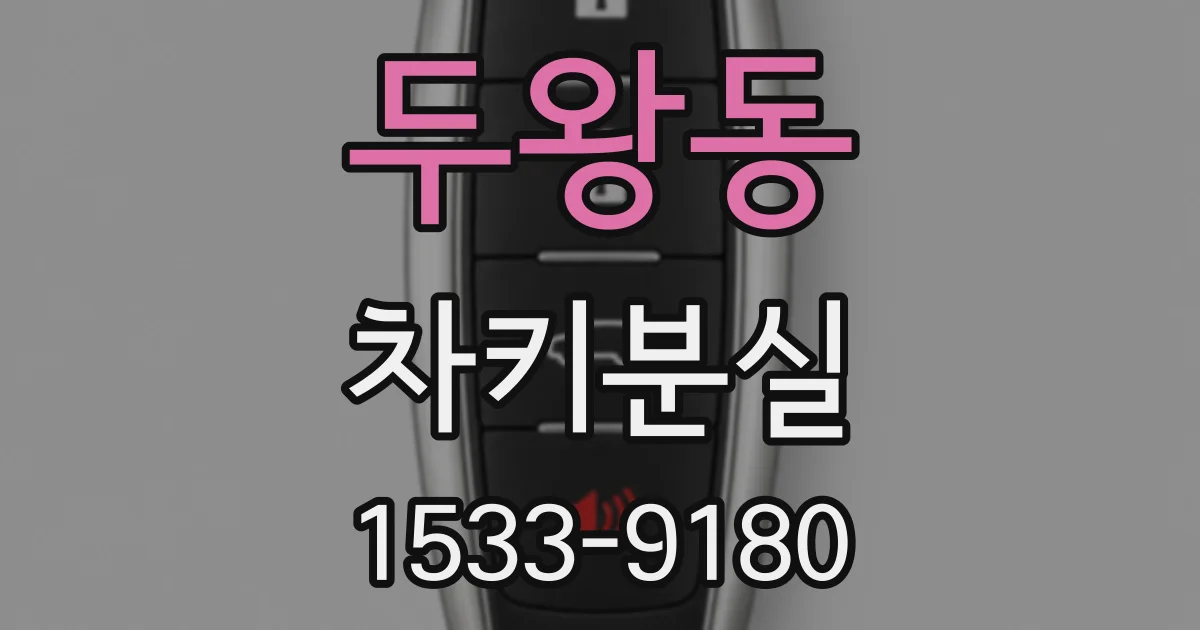 두왕동 차키분실