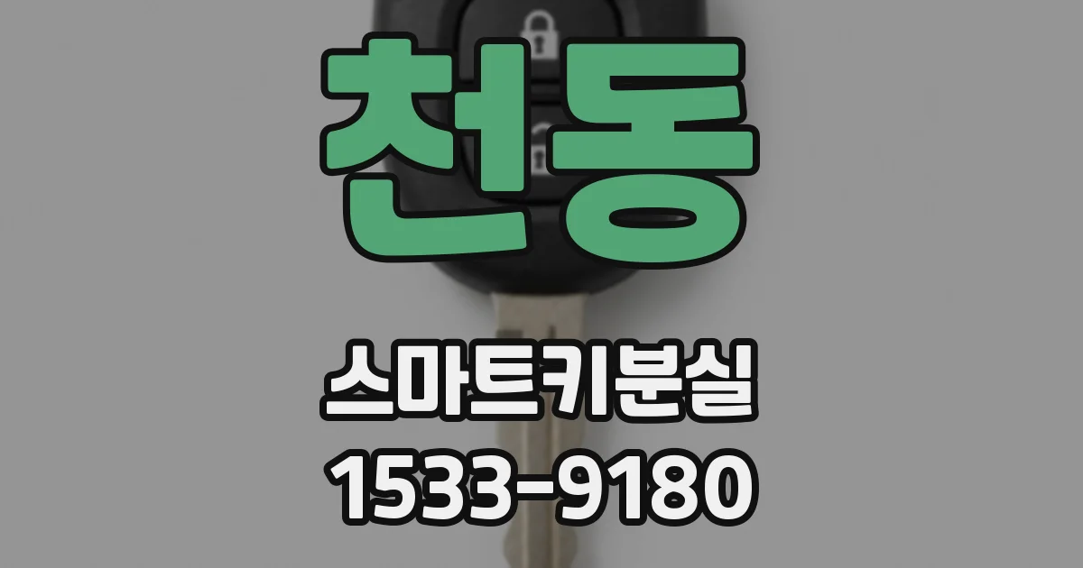 천동 스마트키분실