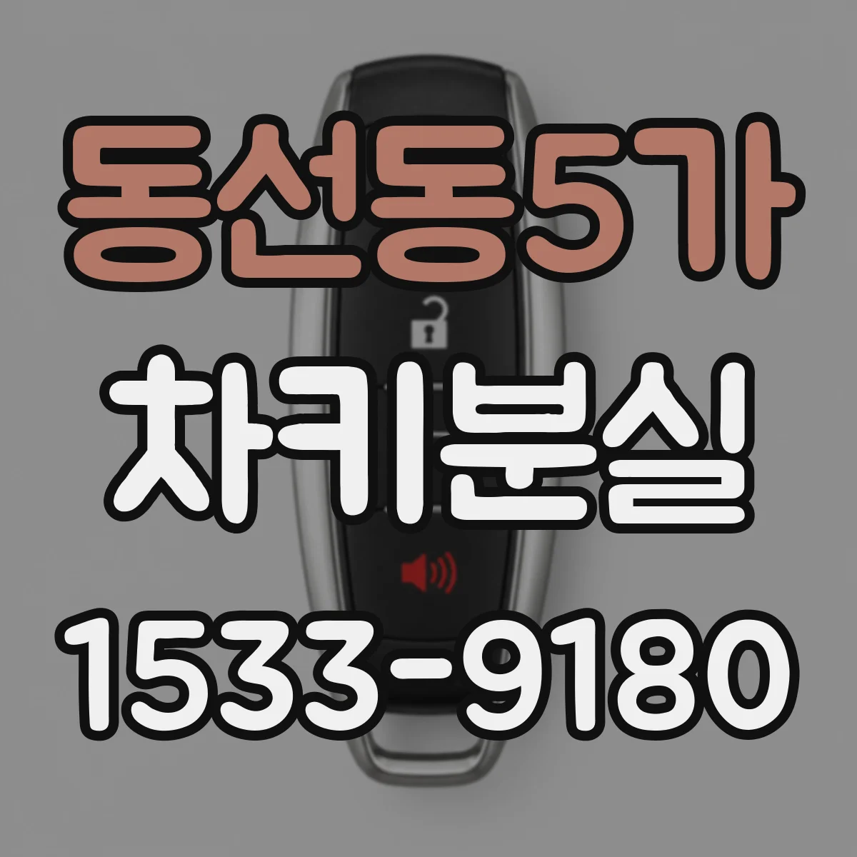 동선동5가 차키분실
