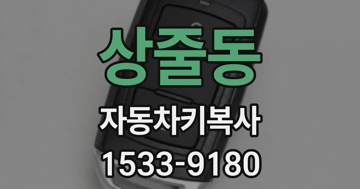 상줄동 자동차키복사