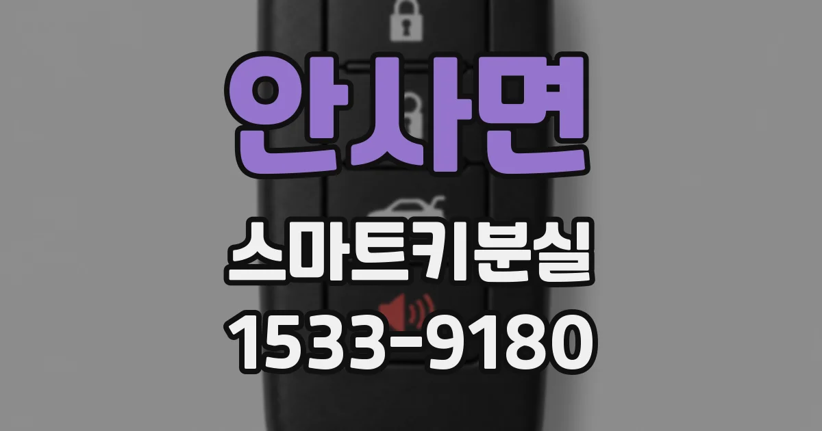 안사면 스마트키분실