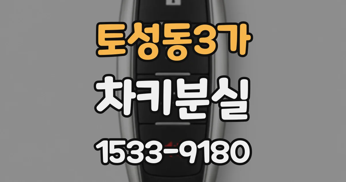 토성동3가 차키분실