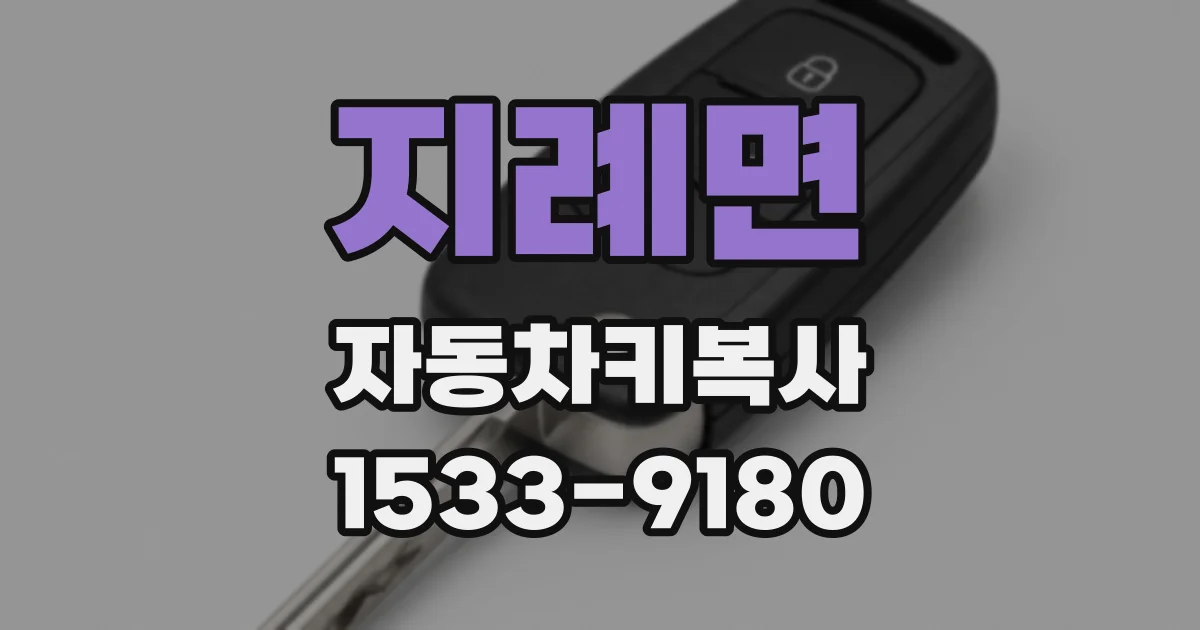 지례면 자동차키복사