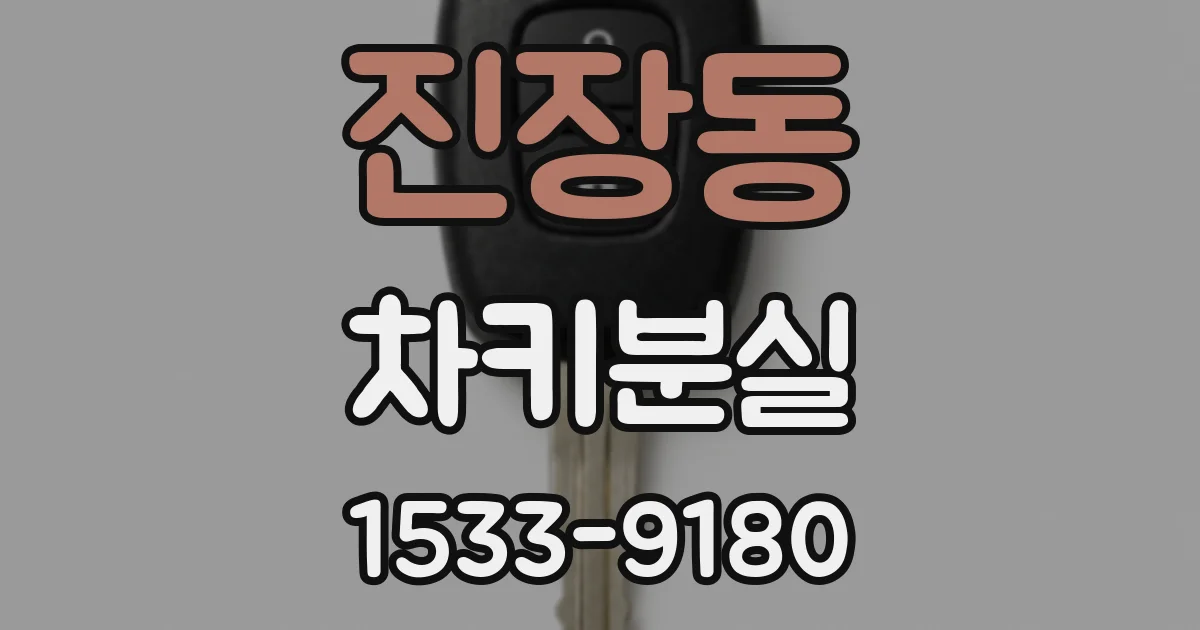 진장동 차키분실
