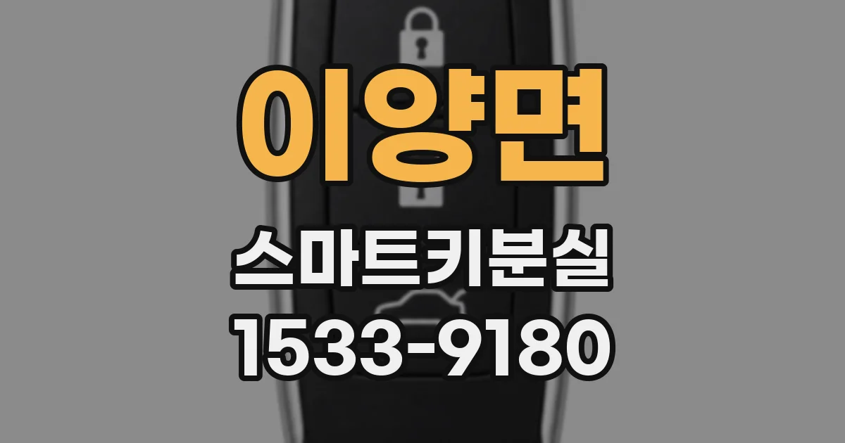 이양면 스마트키분실