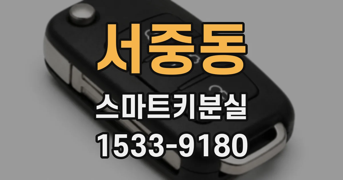 서중동 스마트키분실