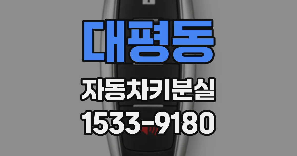 대평동 자동차키분실