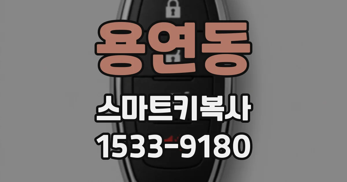 용연동 스마트키복사