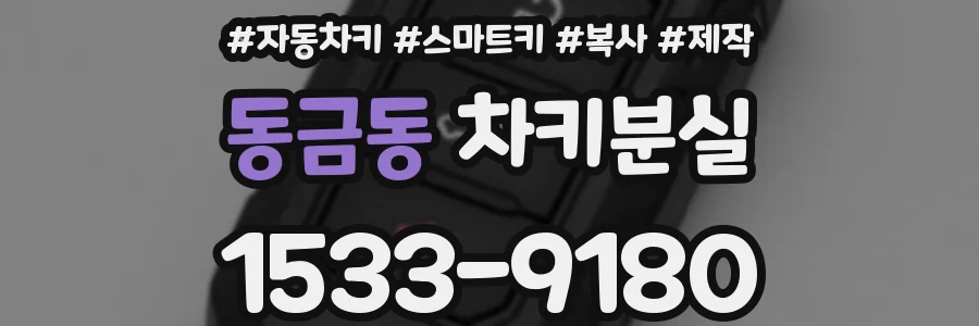동금동 차키분실