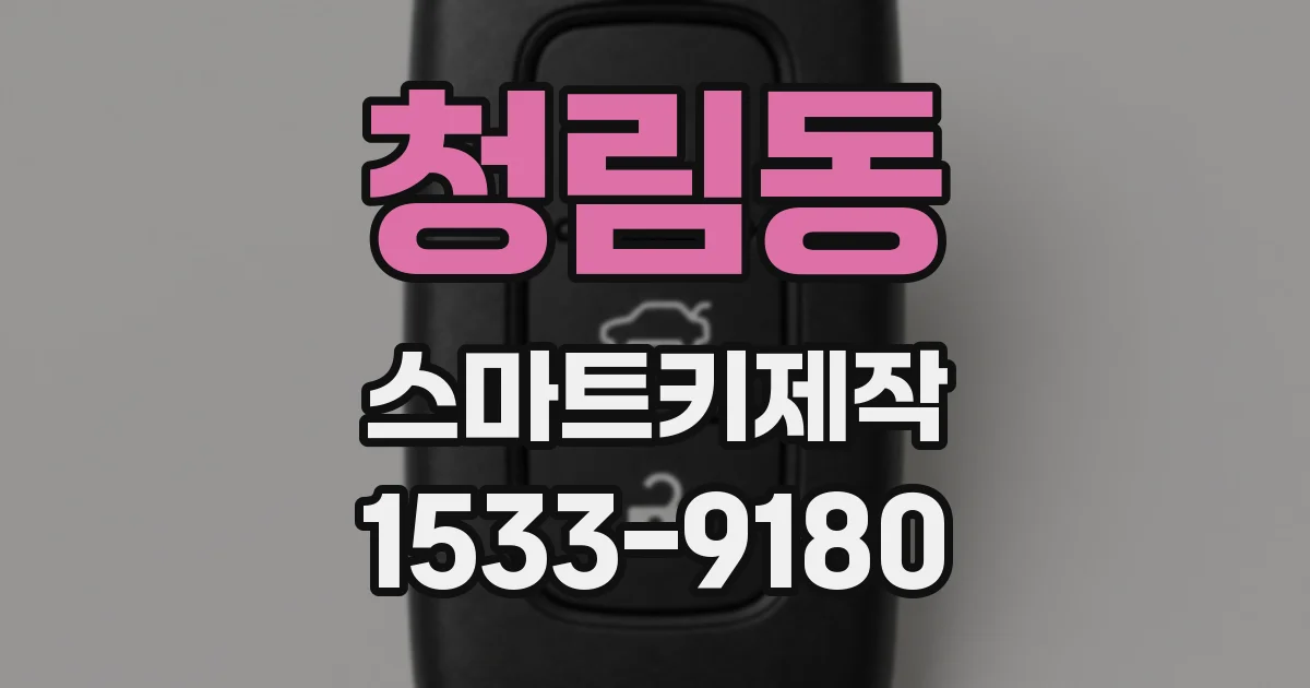 청림동 스마트키제작