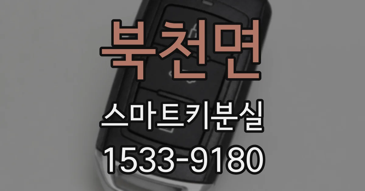 북천면 스마트키분실