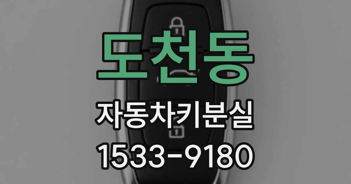 도천동 자동차키분실