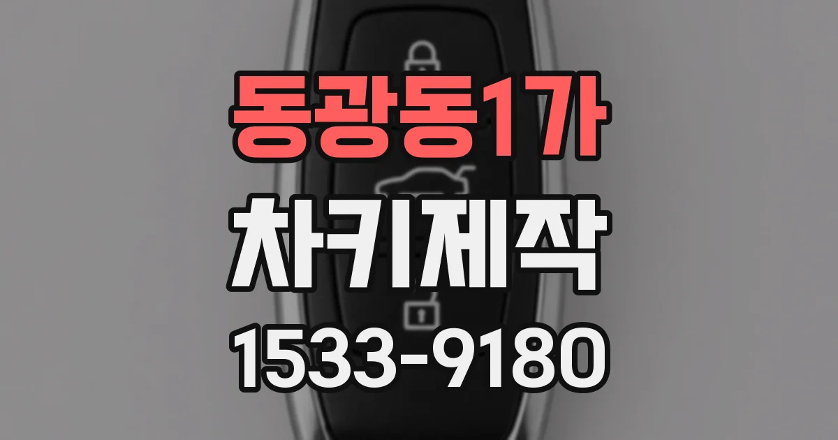 동광동1가 차키제작