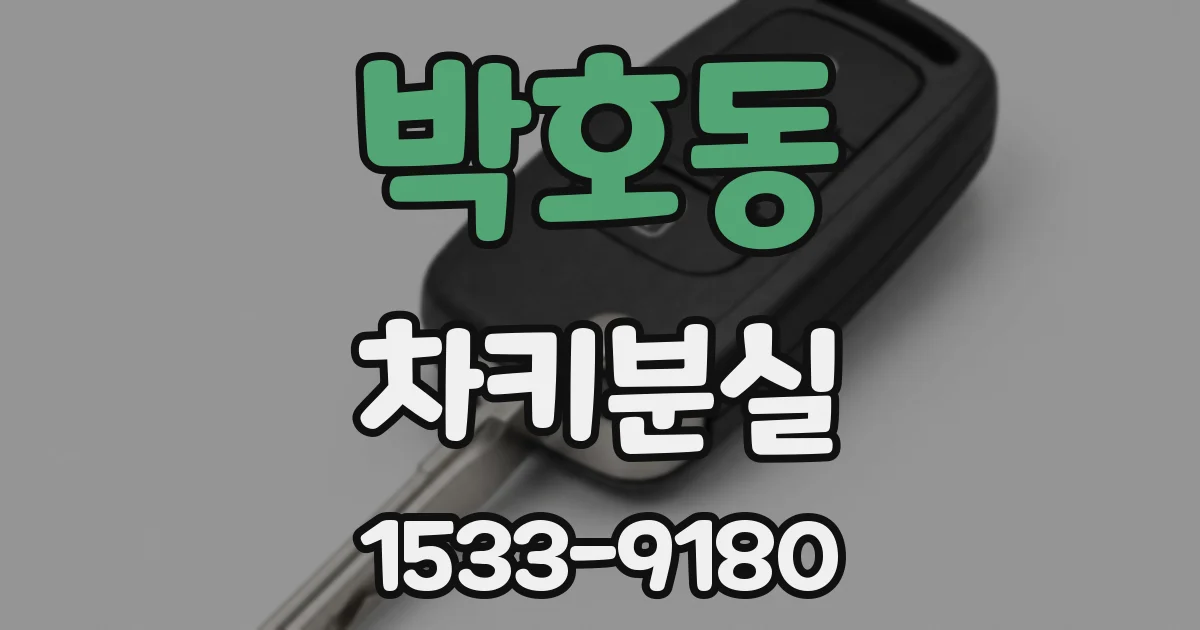 박호동 차키분실