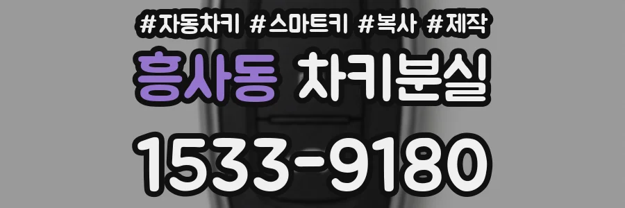 흥사동 차키분실