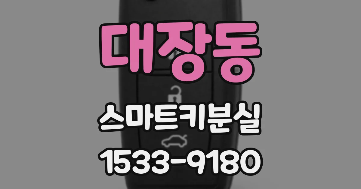 대장동 스마트키분실
