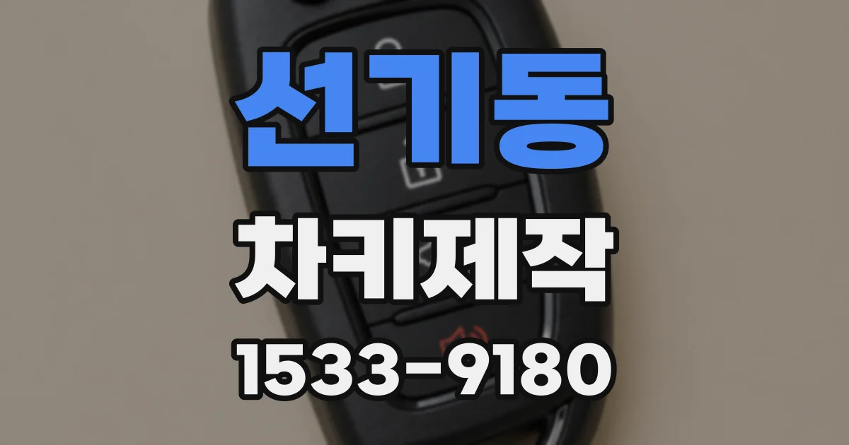 선기동 차키제작