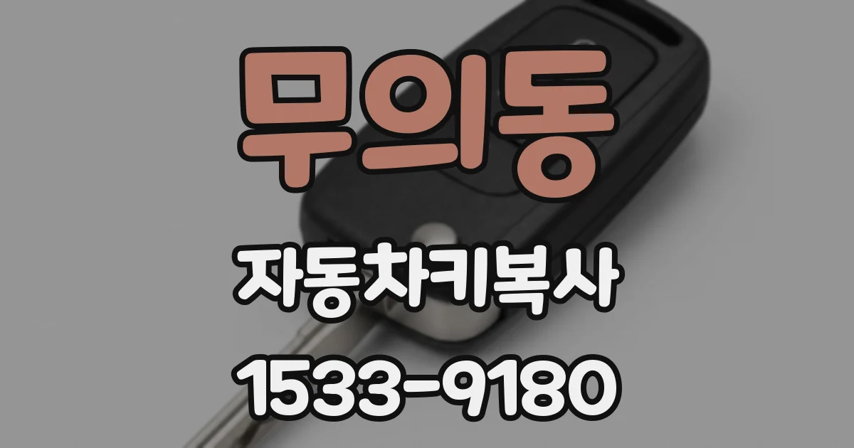 무의동 자동차키복사