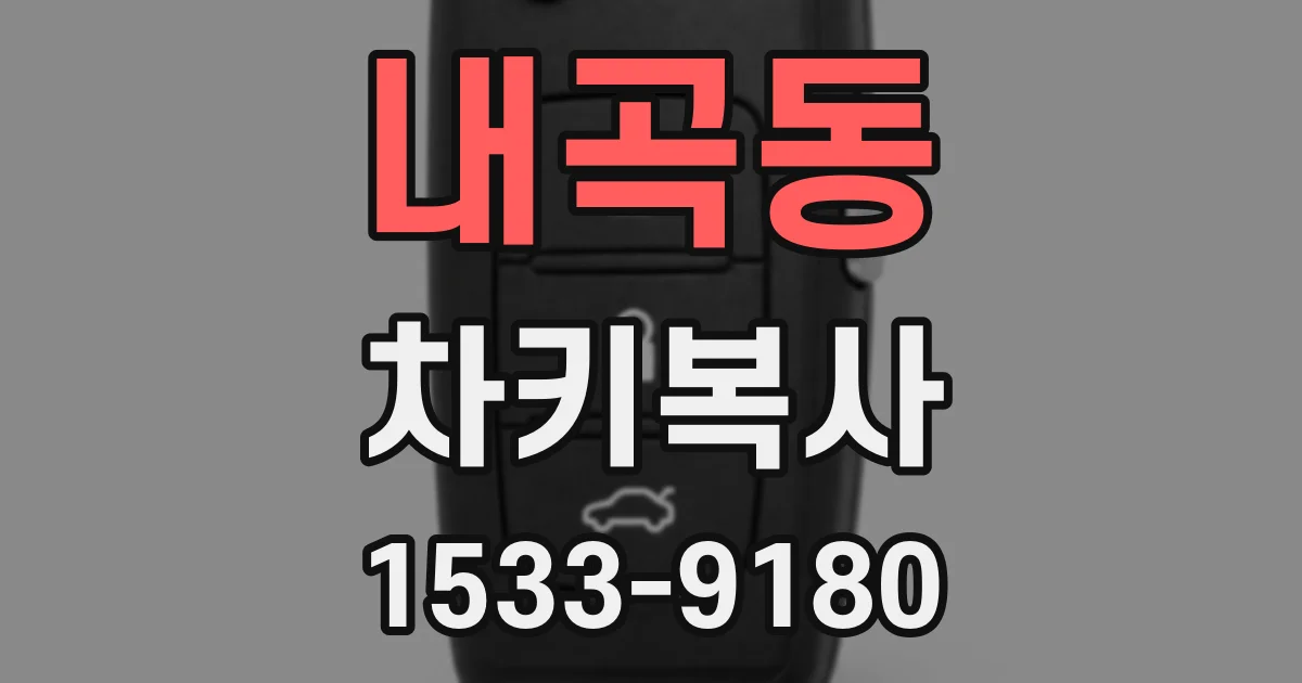 내곡동 차키복사