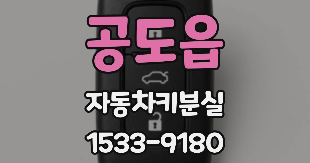 공도읍 자동차키분실