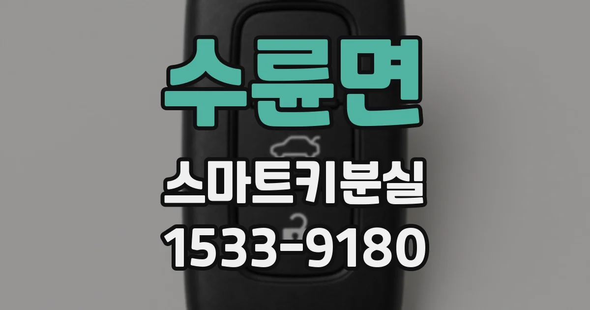 수륜면 스마트키분실
