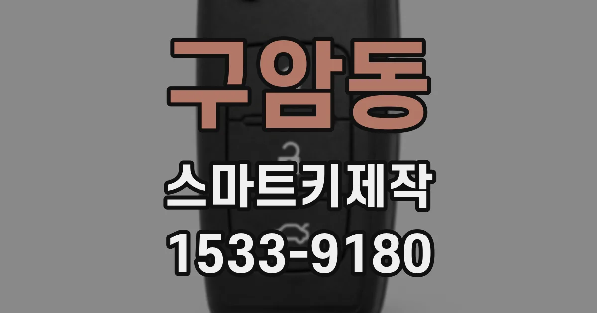 구암동 스마트키제작