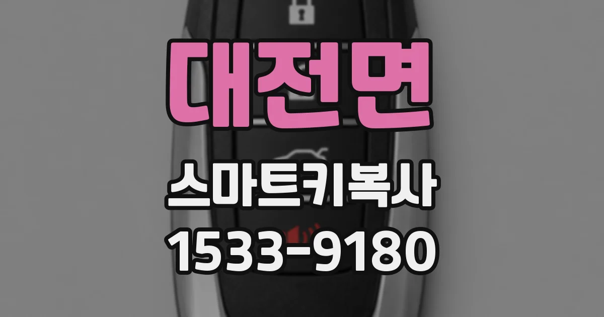 대전면 스마트키복사