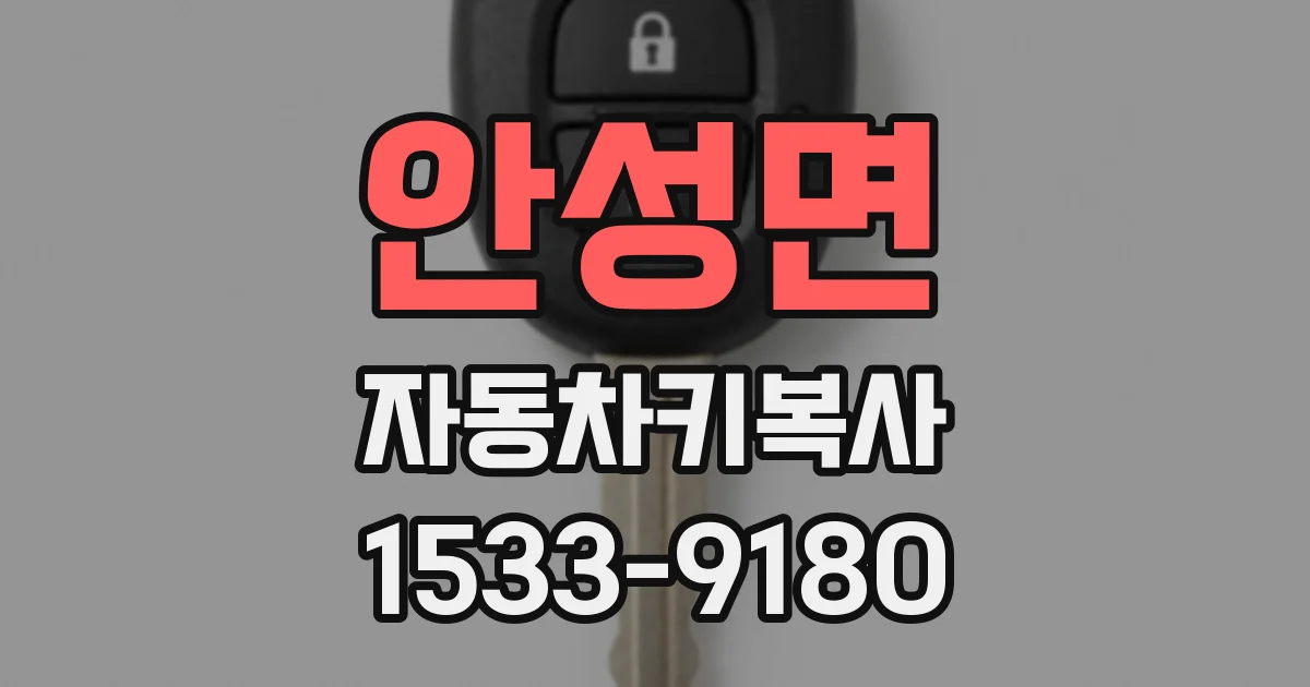 안성면 자동차키복사