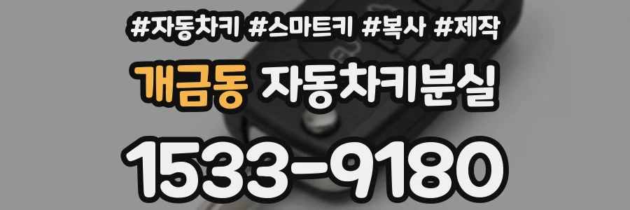 개금동 자동차키분실
