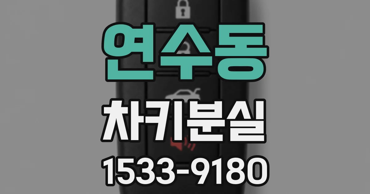 연수동 차키분실