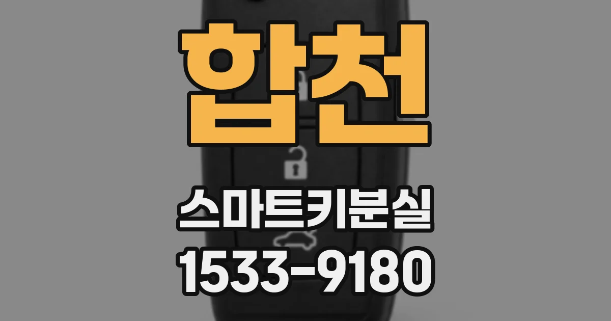 합천 스마트키분실