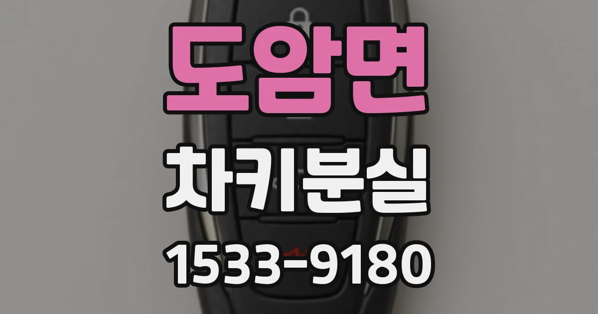 도암면 차키분실