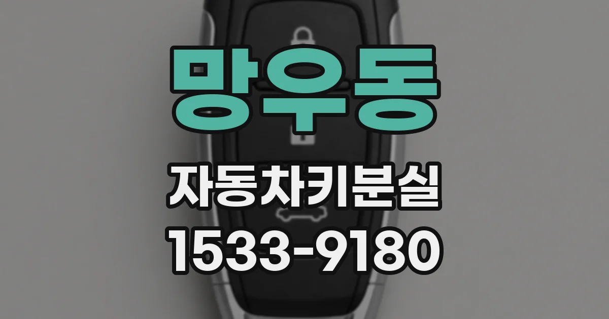 망우동 자동차키분실