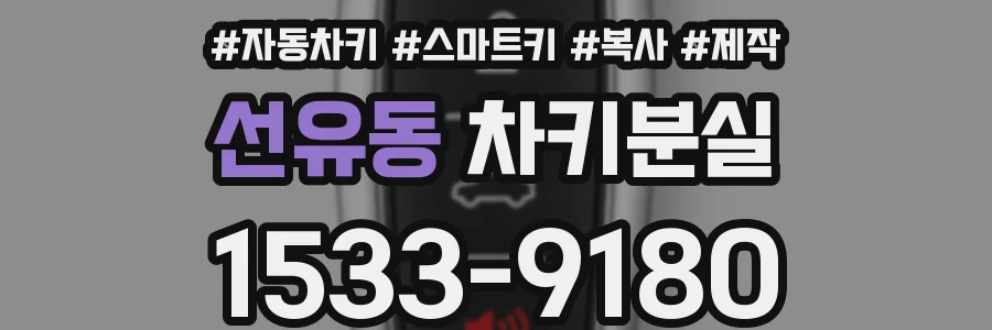 선유동 차키분실