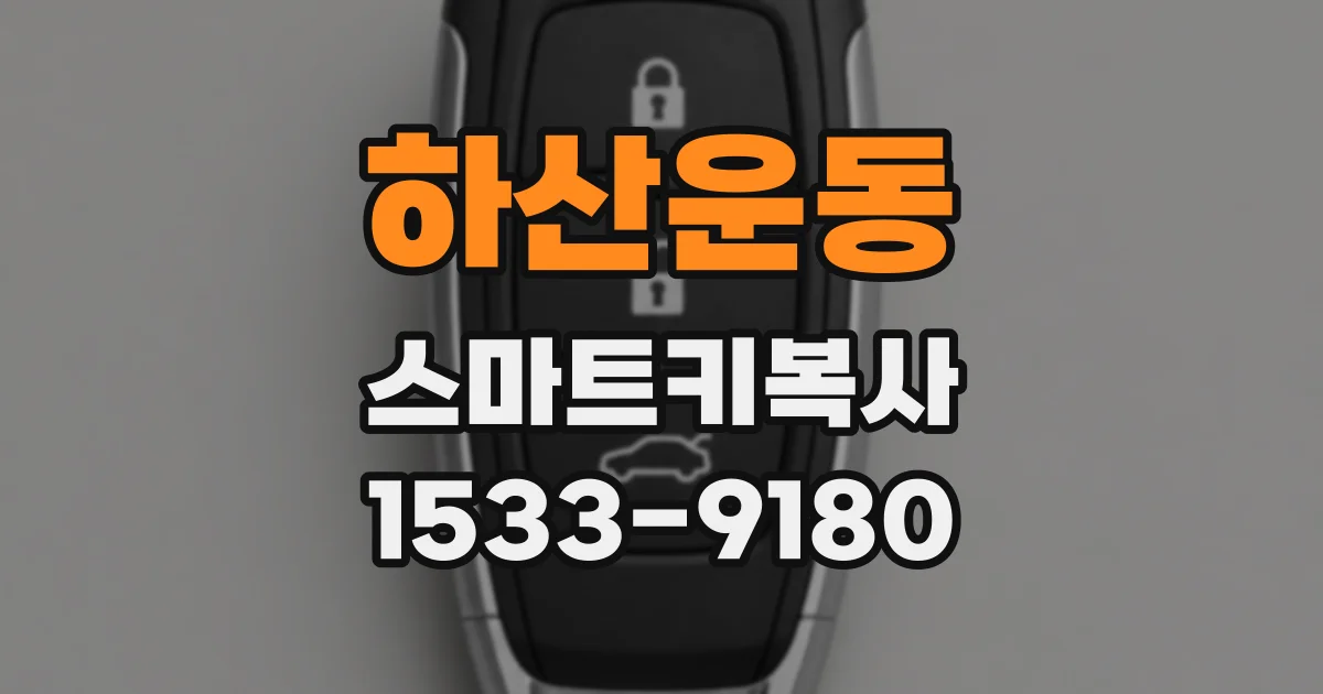 하산운동 스마트키복사