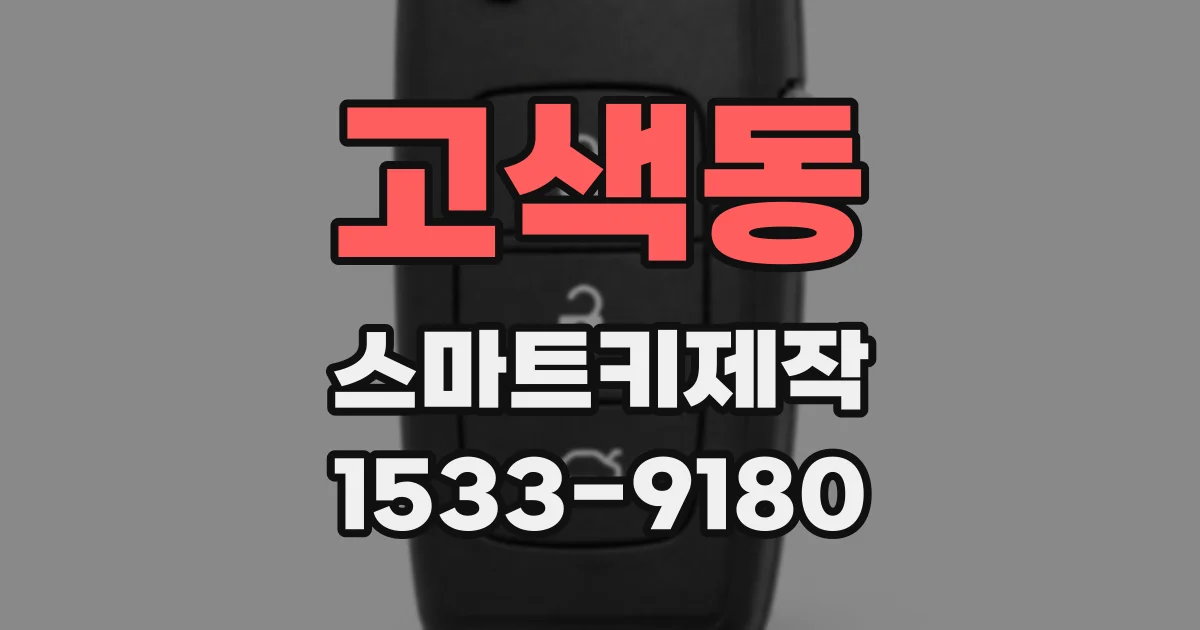 고색동 스마트키제작