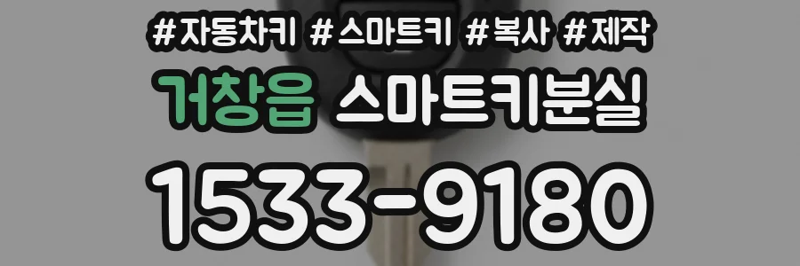 거창읍 스마트키분실