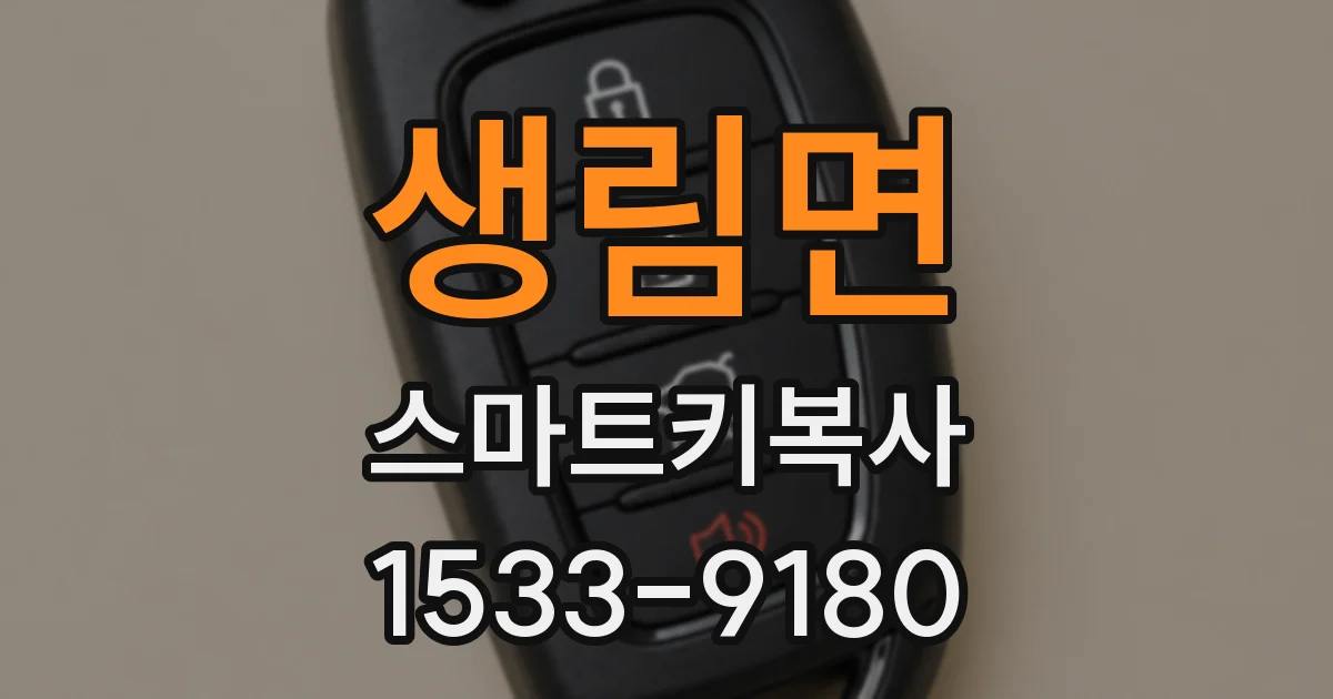 생림면 스마트키복사