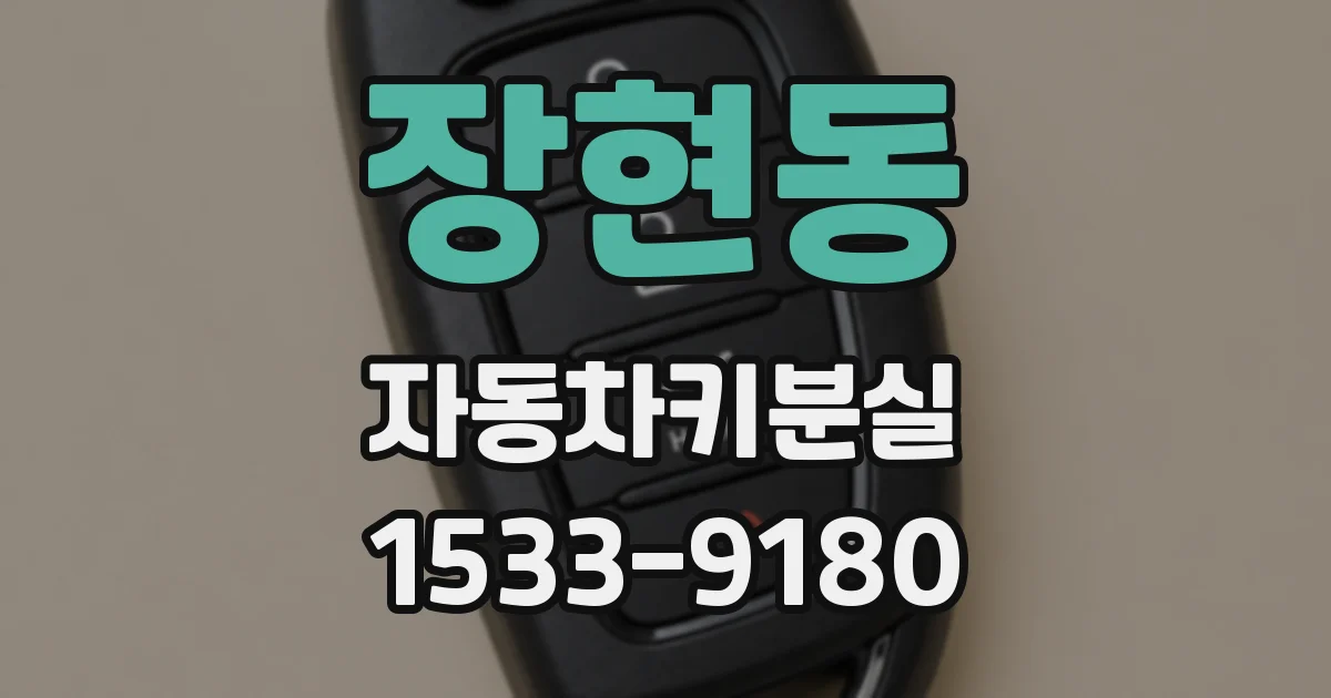 장현동 자동차키분실