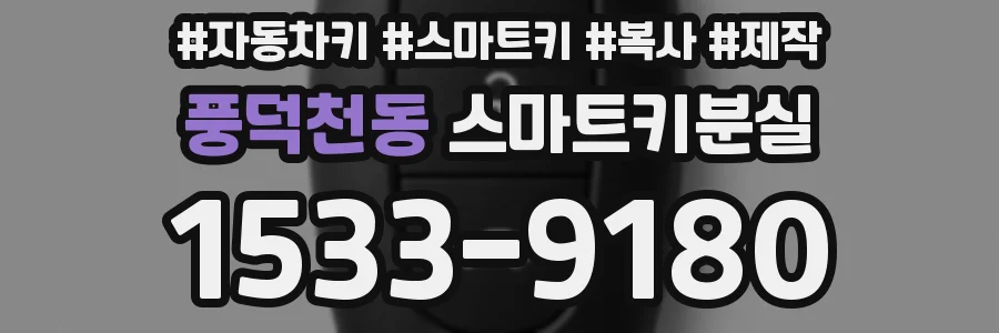 풍덕천동 스마트키분실