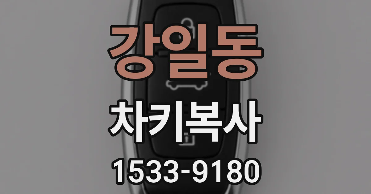 강일동 차키복사